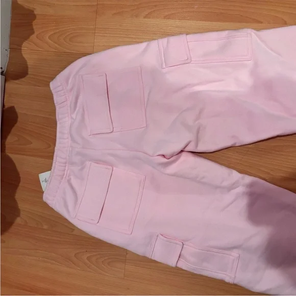 aritzia pink cargo sweatpants - Picture 3 of 9